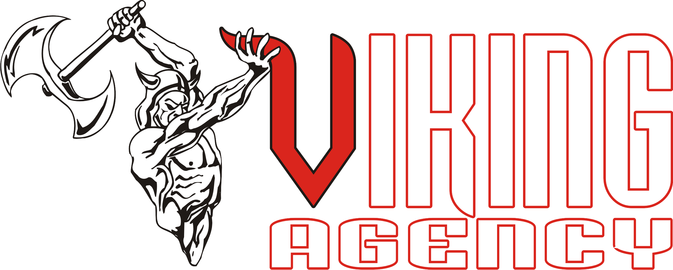 logo viking pruhledne cerny podklad